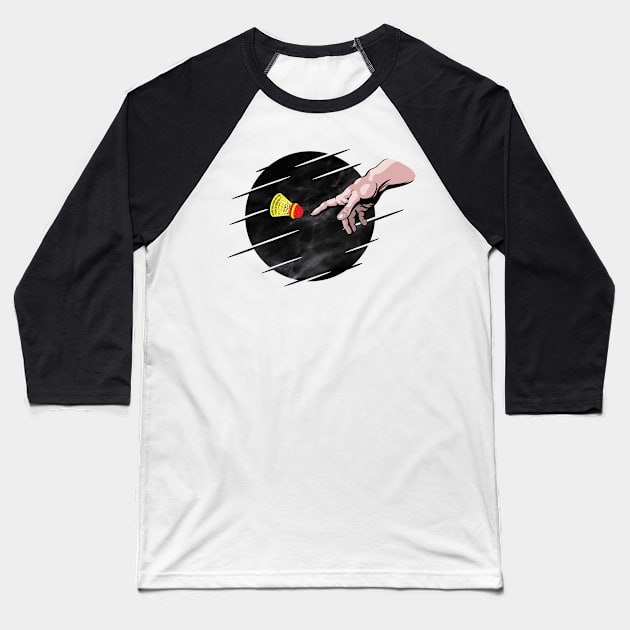 Crossminton is a divine creation! - Black design Baseball T-Shirt by Manikool